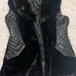 Luxurious Black Faux Fur Teddy Jacket